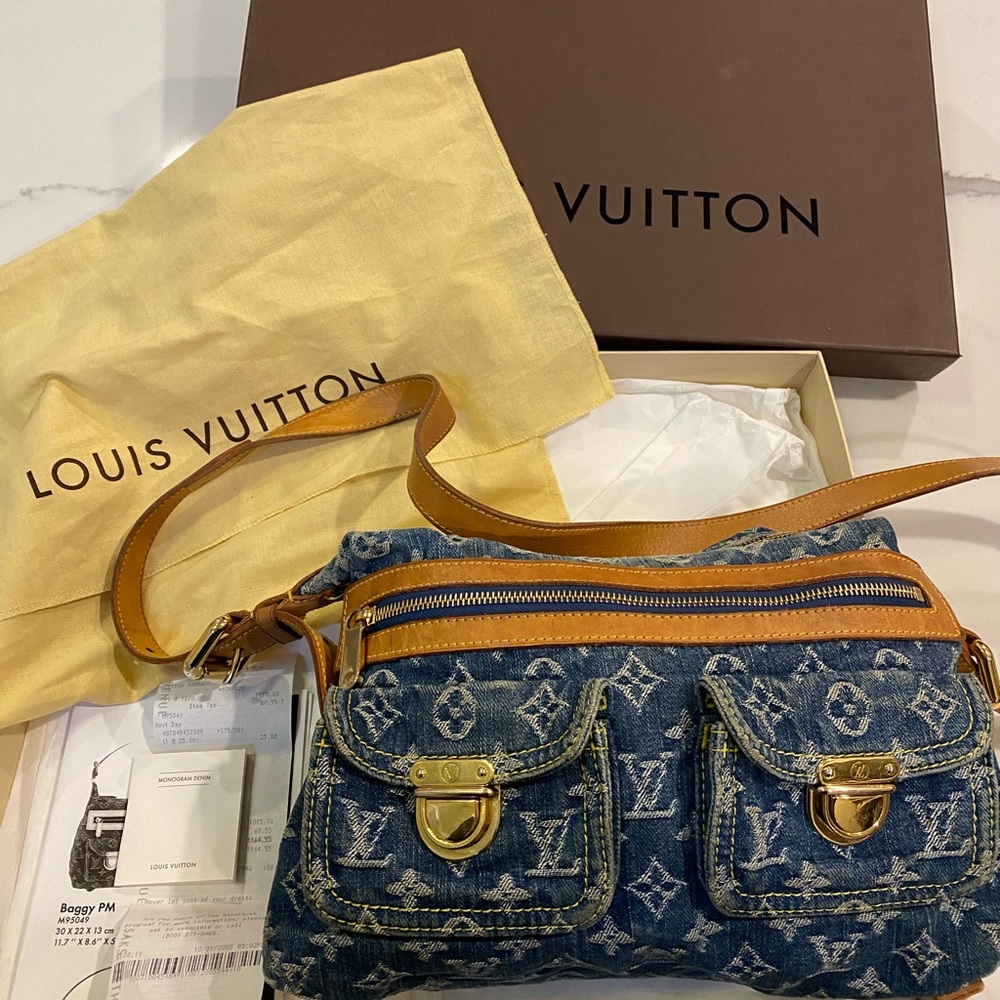 Louis Vuitton denim baggy pm bag